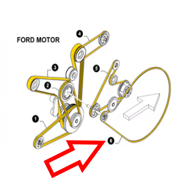 Pasek napędu kosza obrotowego New Holland TF 76 78 TX 62 63 64 65 66 67 68 Case CT5050 CT5060 CT5070 CT5080 84022715 0399437