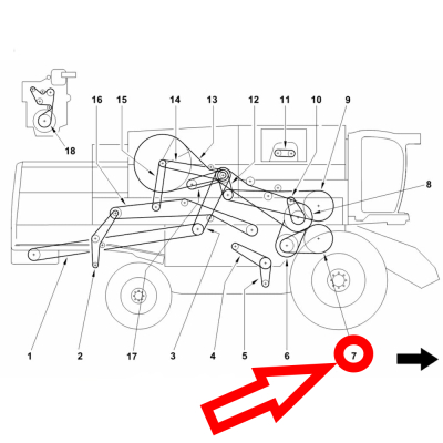 PAS1077 - 01145049 Pasek klinowy 17x2642 mm
