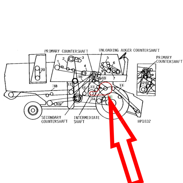 PAS1027-0101200 Riemen 17x1270 Claas Dominator John 713506