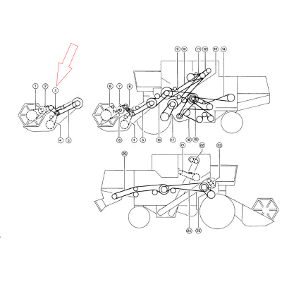 pas napędu motowideł claas consul mercator 50 60 senator dominator 48 58