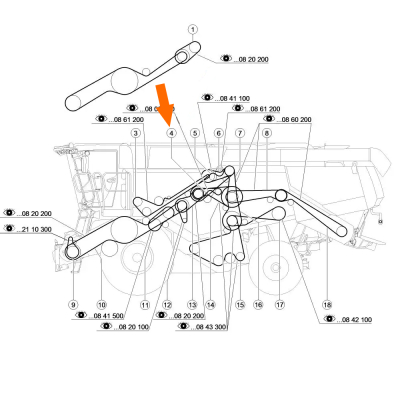PAS1019-0101151 Pasek napędu pompy hydraulicznej 123307A1 668902R1