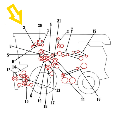 PAS1010- 0101099 Pas napędu pompy hydraulicznej 767057.0 240575M2