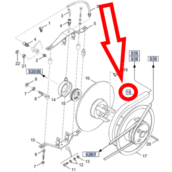 Pas napędowy młocarni New Holland TX76 TX78 TX62 TX63 TX64 TX65 TX66 TX67 TX68 2440 63 mm 63 84817640 0367305 84042180 8407858