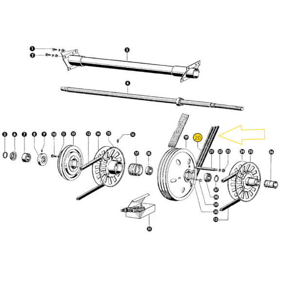 Claas Protector Dreschband, Mercator, 50, 60, 70, 75, 653060