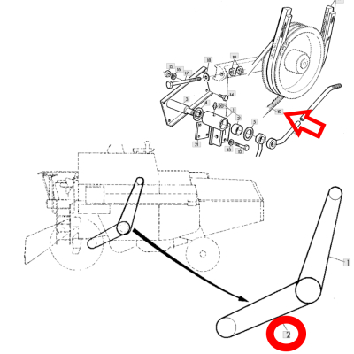 pas jezdny John Deere:
975, 985, 1065, 1072, 1085, 1166, 1174,
1177, 1188, 1075, 1068