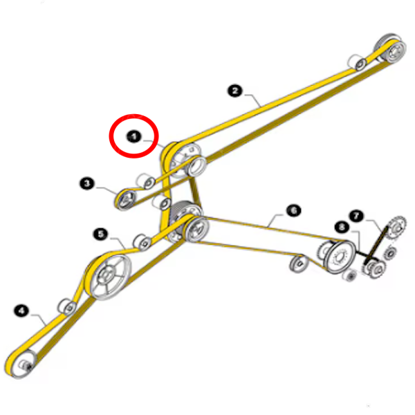 Pas młocarni Claas Mega 204 218 New Holland TF 42 44 TX 30 32 34 36 62 63 64 65 66 68 84817623 84072815 455865 80455865 629142