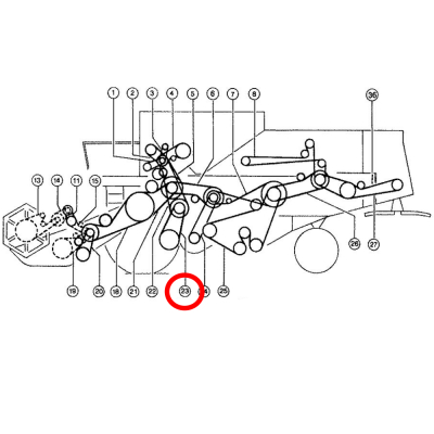 Pas Jezdny Claas Dominator56,66,76,86, 629737