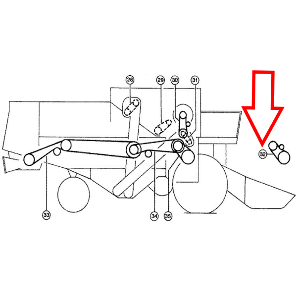 Pas napędu młocarni Claas Dominator 48 56 66 76 86 96 Tucano 320 330 Comandor 115 114 116 603247 186.217.3 AP1003626 567825