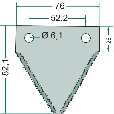 84429103 Nożyk kosy TF42, TF44 TF46, TC52, TC54, TC56 TC5060, TC5070, TC5080
