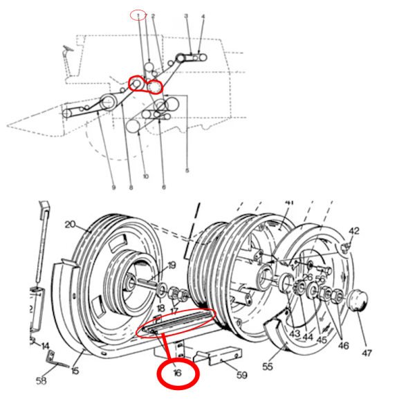80397298 Z103844 0124208 6202555M1 Pas gniotownika John Deere T660 T670 New Holland 8050 Claas Tucano 460 470 480 Mega 202 II