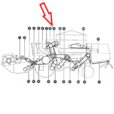 PAS3005- AP1001566 Pas wysypu zboża Optibelt 673614 617362 1423188