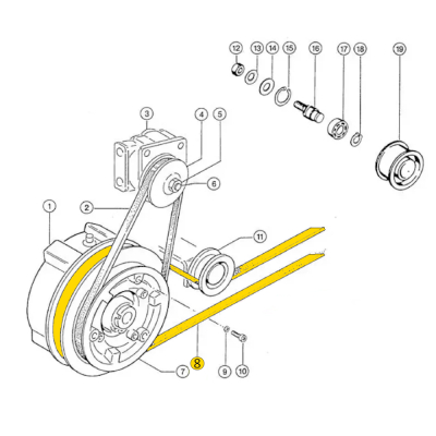 PAS-AP1000519opt Pasek klinowy klasyczny Claas 509206