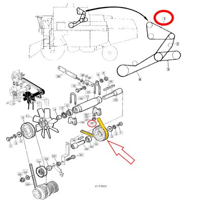 PAS-0217140 gates Pasek klimatyzacji Z42756