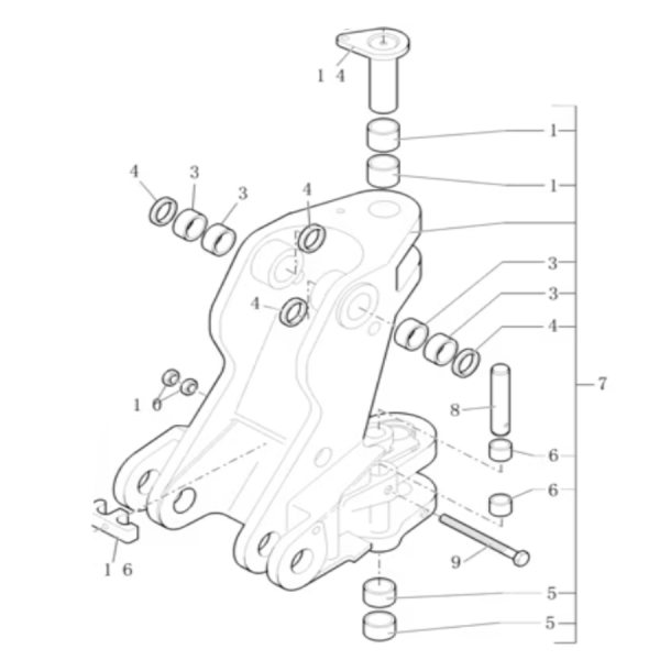 KOP7021 Oberer Drehzapfen des Reitstocks