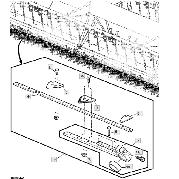 Sensenblattschraube H168565 H207542 19M8425 420100012, 626407 626408