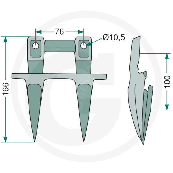DT02-306023600 Doppelbajonett
