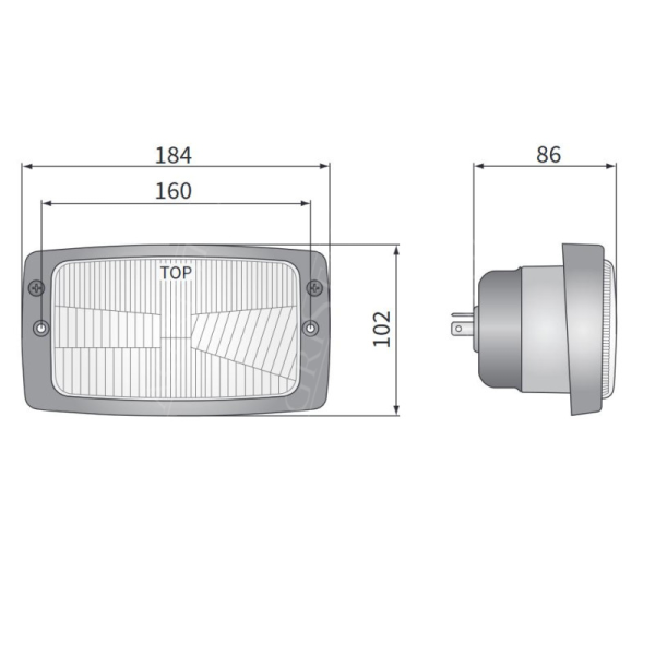 ELE1030 Lampa przednia