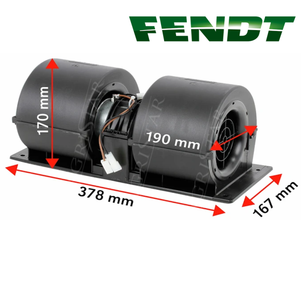 Wentylator dmuchawy Fendt Farmer 102 103 104 105 106 108 Favorit 610 611 612 614 615 Aurora