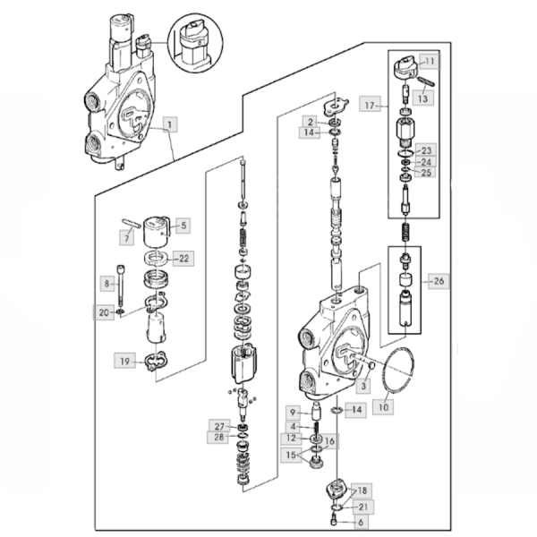 HYD2001 Hydraulikverteiler