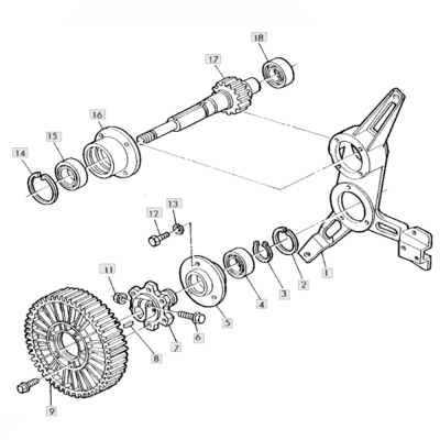 JD05-Z12581 Antriebswelle für Strohschüttler Z15 Z12581