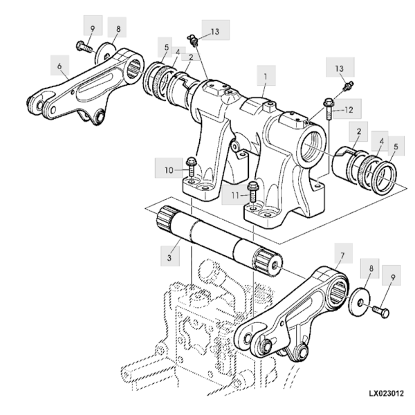 Rechter Hubarm John Deere 6420 6620 6820 6630 6830 L166977