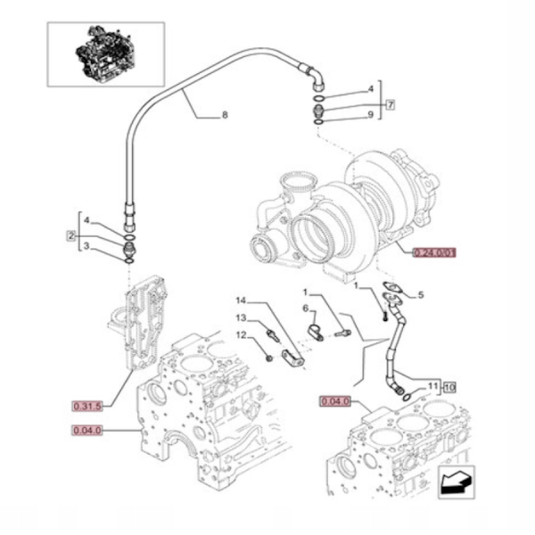 SUS7095 Uszczelniacz oring 17.120 x 2.620 mm