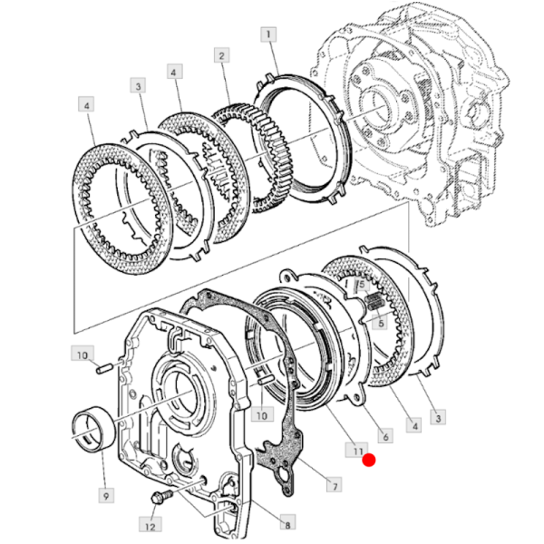 copy of SPR2513 John Deere R95110 Zapfwellenrelais Kupplungsscheibe/Streuer
