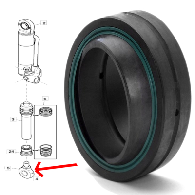 PON2611 TLS Knochenbuchse John Deere 6810 6910 6420 6620 6820 6920