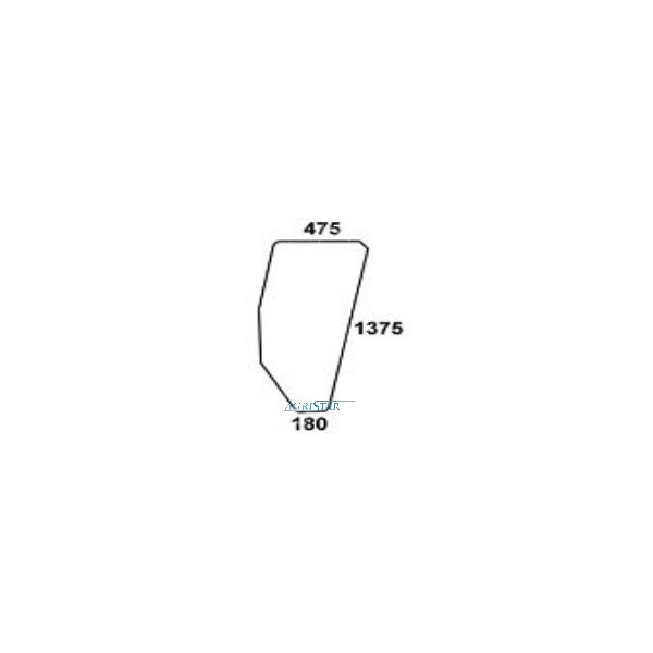 AKK2241 Szyba drzwiowa P przezroczysta Komfort