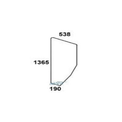 AKK2242 Szyba drzwiowa L zielona Superkomfort