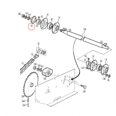 Zębatka John Deere 925 935 945 950 960 970 952 942 930 932 13 zębów