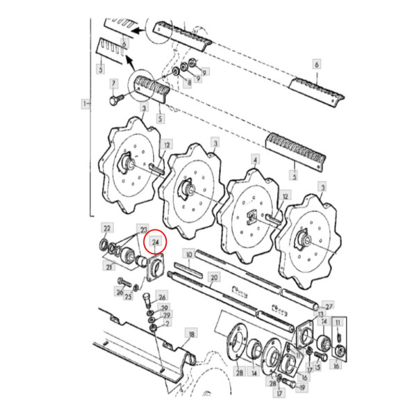 JŁ08-Z10380 Lagergehäuse