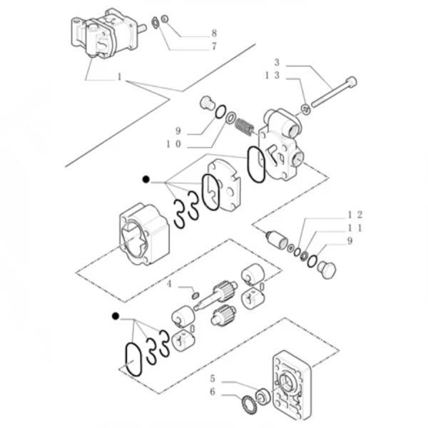 Dichtungen Rexroth Hydraulikpumpen-Dichtungssatz