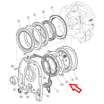 SKR2147 PowerQuad Getriebe-Distanzstück R95422