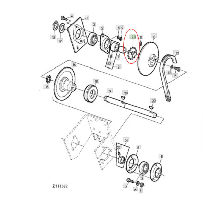 JS99-Z38056 Spanngetriebe Z-14