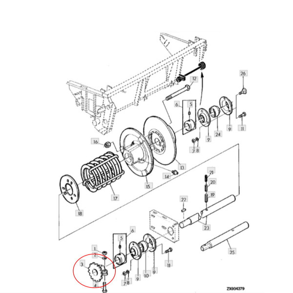 JH08-Z10661 Zębatka Z-14