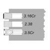 SCY4003ks Kolbenringe 106,5 mm -3 x 2,38 x 3,46 mm John Deere