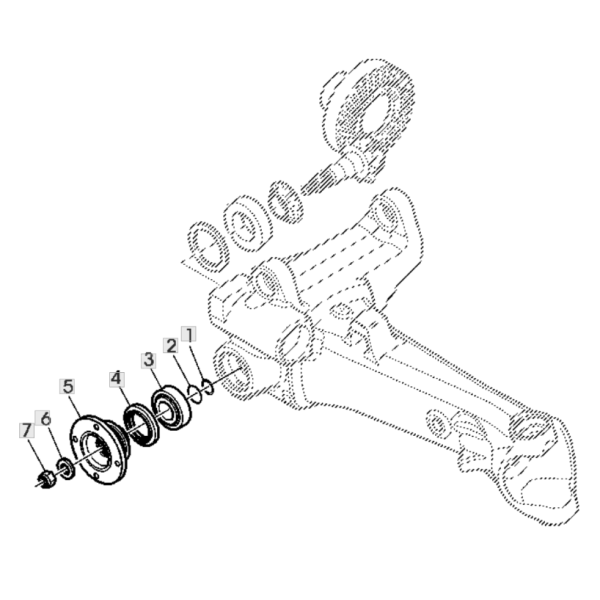 PON7096 Kronenrad mit Ritzel 12x32 John Deere 6200 6300