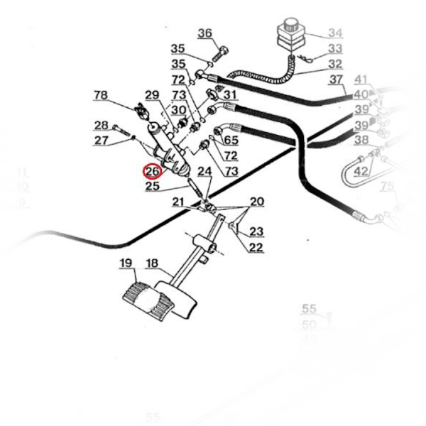 Manitou MLT Bremspumpen-Reparatursatz