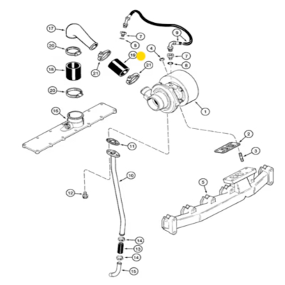 copy of SUC3020 Case Magnum Ladeluftkühler-Luftschlauch