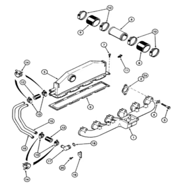 copy of SUC3020 Case Magnum Ladeluftkühler-Luftschlauch