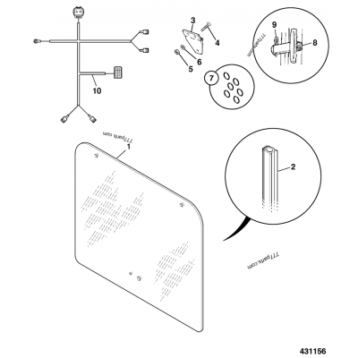 Zawias drzwi JCB 162/02708 5.5 505 506 508 509 510 515 520 524 525 526 527 530 531 532 533 535 536 537 540 541 550 560 Teletruck