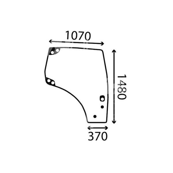 AKK2236 Türglas P grün mit Aufdruck