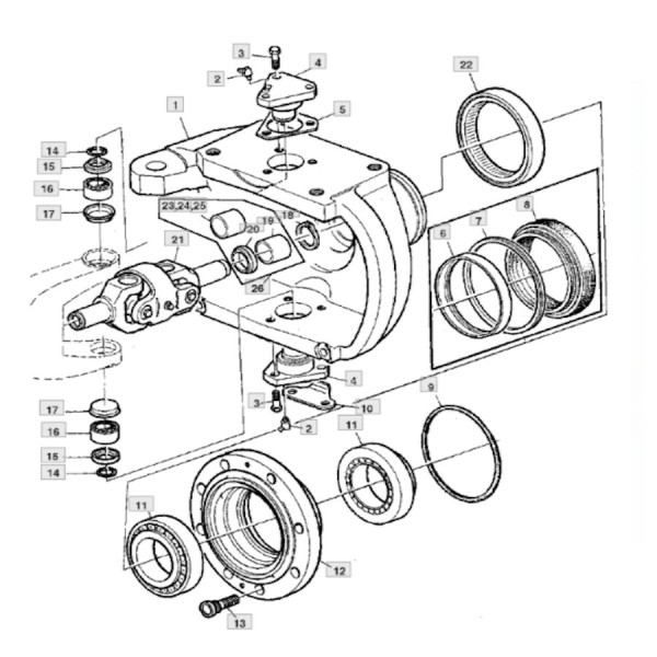PON3562 Przegub krzyżakowy półosi