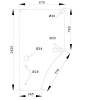Szyba drzwi lewych John Deere 6300 6400 6500 6506 6600 6800 6900 6120 6220 6320 6420 6520 6620 6820 6920 6430 6630 6830 6930 733