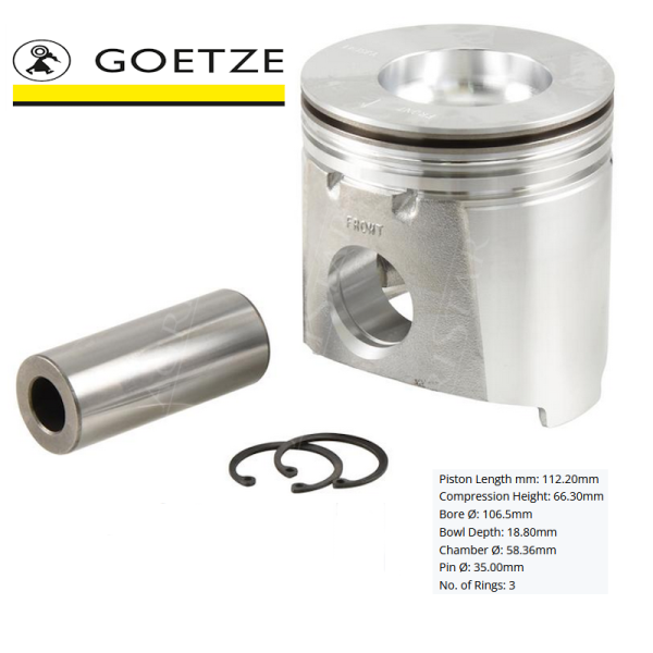 Zestaw naprawczy silnika tłok+tuleja 106,5mm RE22678 RE15600 RE33115