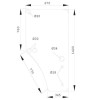 Szyba,drzwi,prawych John Deere 6300, 6400 6600, 6800, 6900, 6410, 6510, 6610, 6810, 6910 6420 6620, 6820, 6920 6430, 6530, 6534,