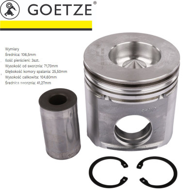 SCY3060 Kolben 106,5 3 Ringe