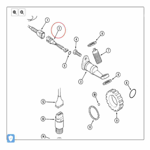 Wiązka skrzyni biegów case 4210 495 795 895 268 288 4240 4230 995