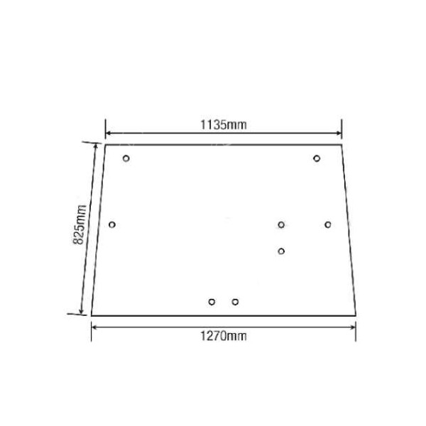 Szyba tylna John Deere VPM7209 AL70847, L57978
